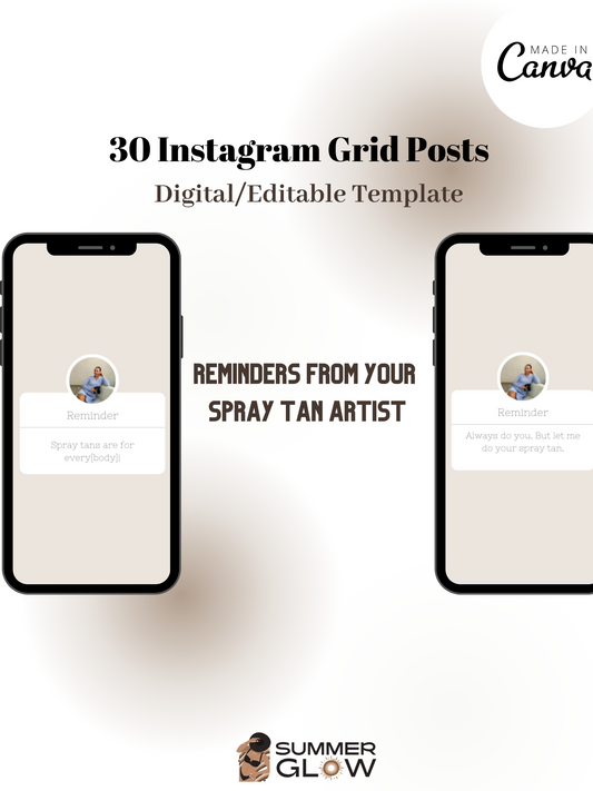30 Instagram Posts for Your Spray Tan Business