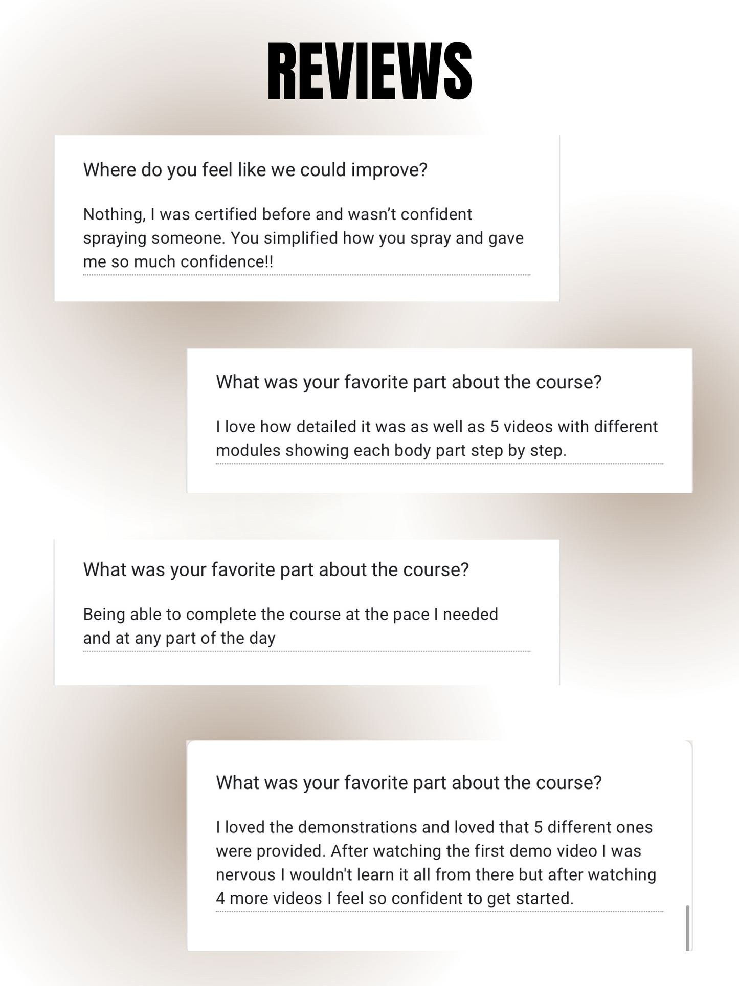 BEGINNER SPRAY TAN CERTIFICATION TRAINING | Virtual Course