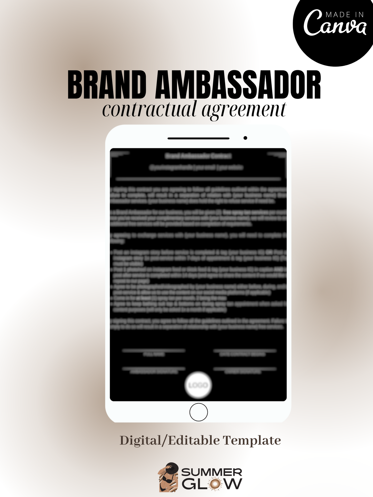 Brand Ambassador Done-For-You Contract